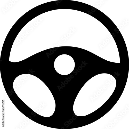 steering wheel - vector icon illustration on white background..eps