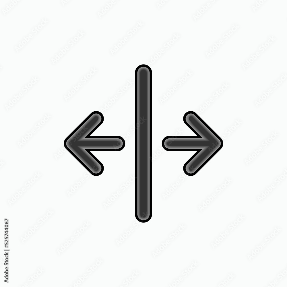Obraz premium Separation Icon. Divide Symbol - Vector.