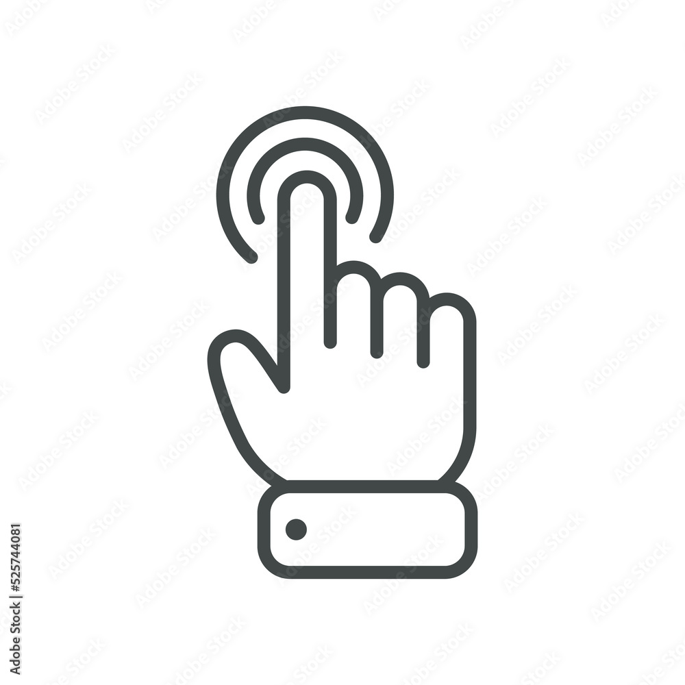 Vector cartoon finger mouse cursor in various gestures for mobile touch screen devices Vector cartoon finger mouse cursor in various gestures for mobile touch screen devices