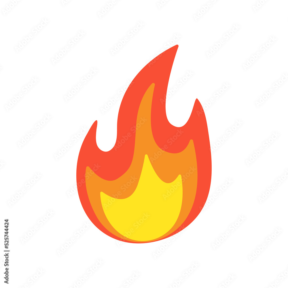 Vector Collection of Flame. Simple fireball design Campfire and fire prevention ideas Vector Collection of Flame. Simple fireball design Campfire and fire prevention ideas