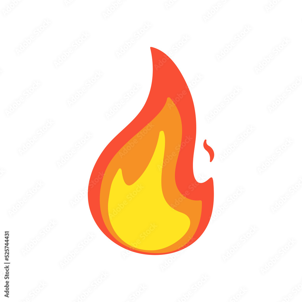 Vector Collection of Flame. Simple fireball design Campfire and fire prevention ideas Vector Collection of Flame. Simple fireball design Campfire and fire prevention ideas