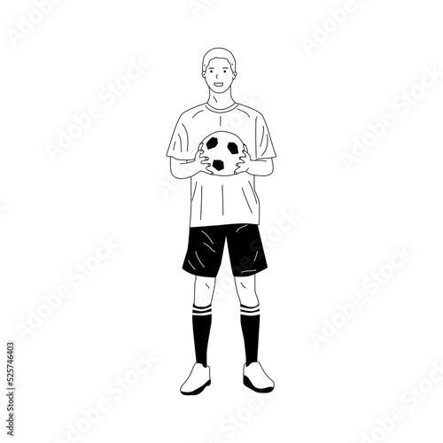 illustration of football player people playing ball