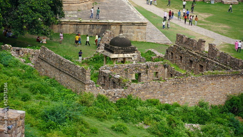 view of Bhangarh: the most haunted fort in India photo