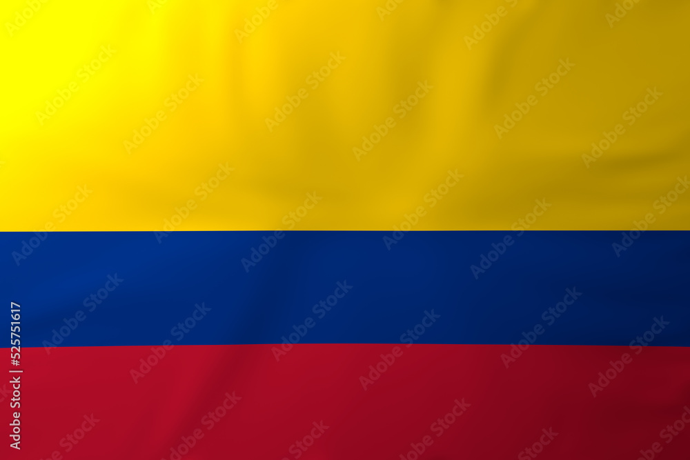 Waving Colombia Flag, 3d render. Waving Colombia Flag, 3d render.