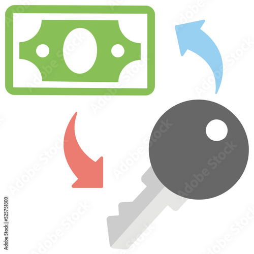 Foreclosure Flat Colored Icon