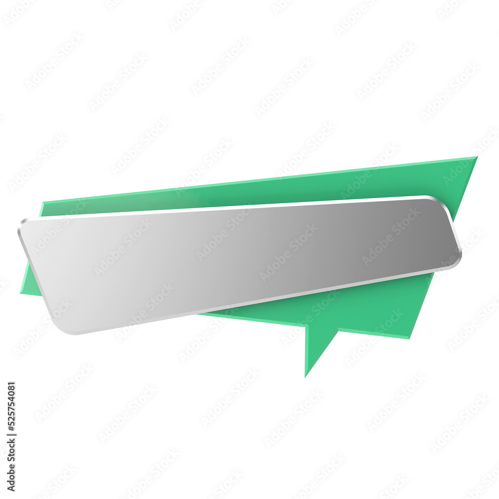 Modern text box. Metallic text box. 3D element. Modern text box. Metallic text box. 3D element.