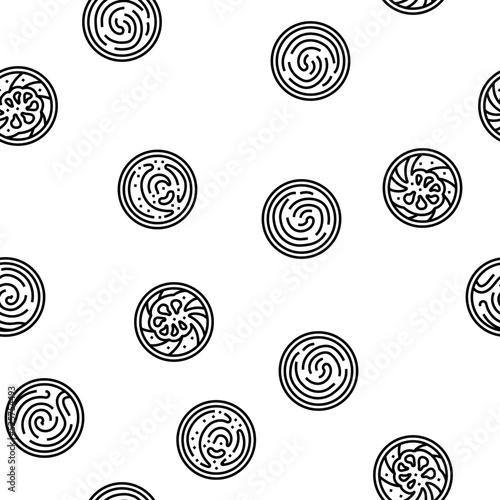 sauce ketchup food mayonnaise vector seamless pattern