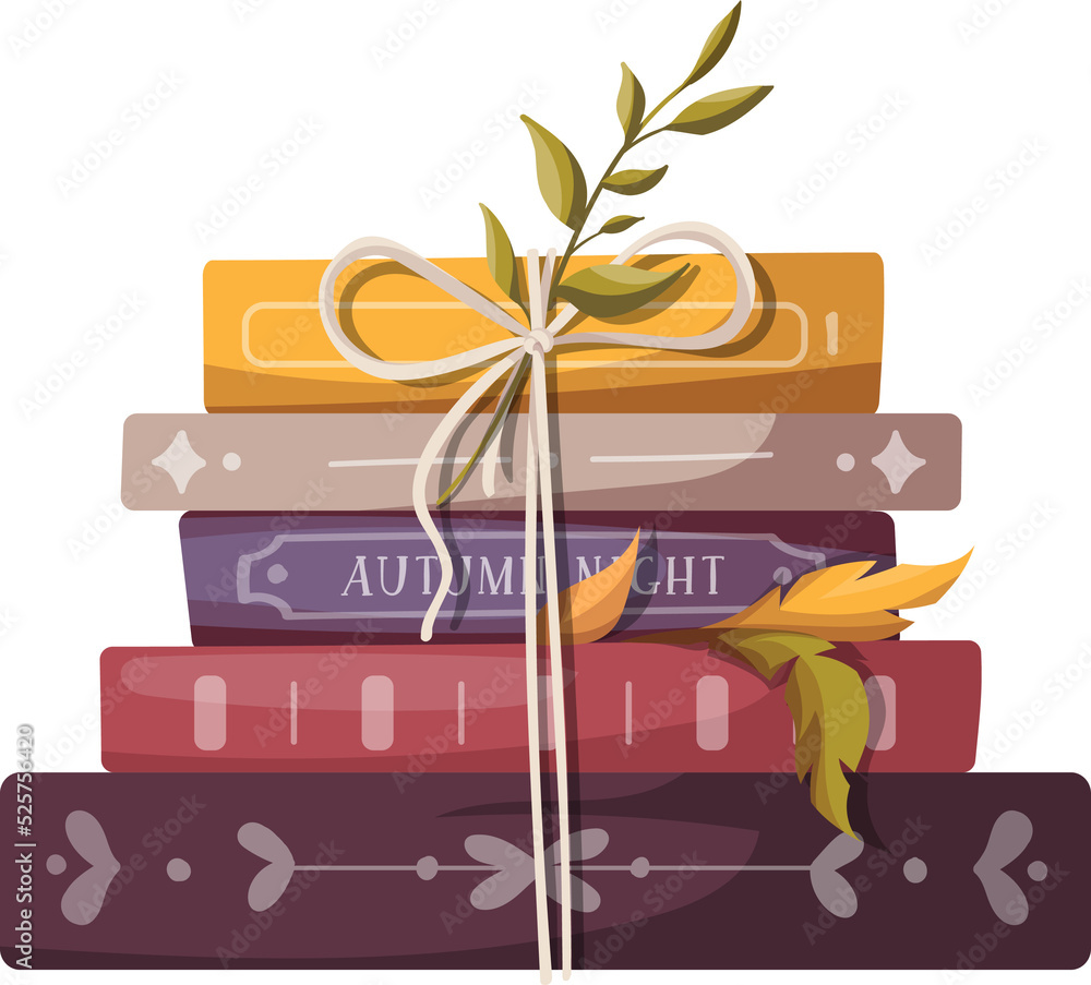 Stack of books illustration Stock Illustration | Adobe Stock