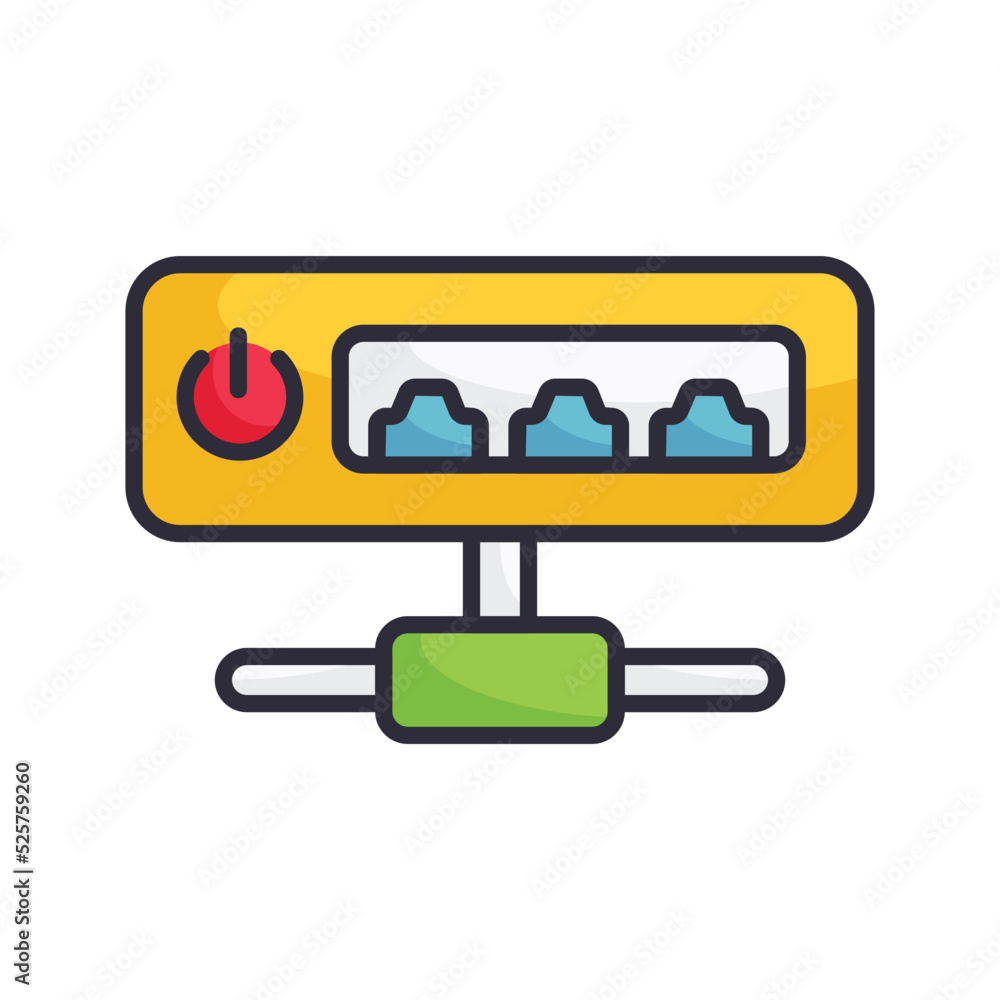 Network Hub vector Filled Outline Icon Design illustration on White background. EPS 10 File Network Hub vector Filled Outline Icon Design illustration on White background. EPS 10 File