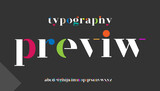 colorful editable valligraphy alphabet letter logo design