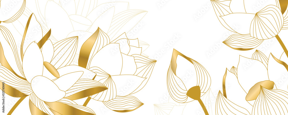 lotus background with luxury style lotus background with luxury style