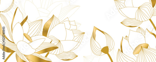 lotus background with luxury style