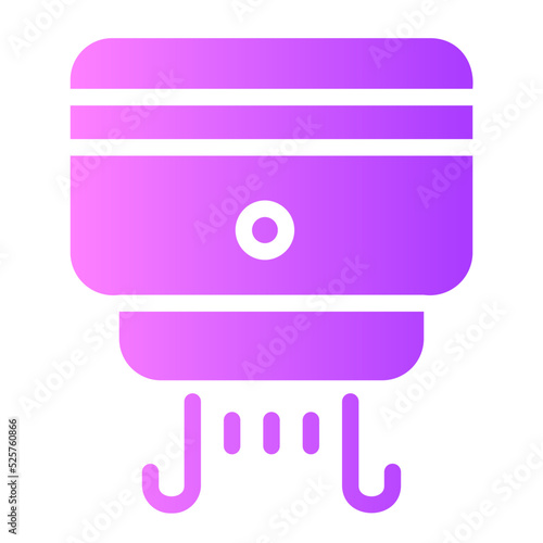 hand dryer gradient icon