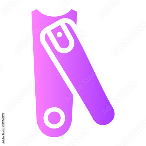 nail clippers gradient icon
