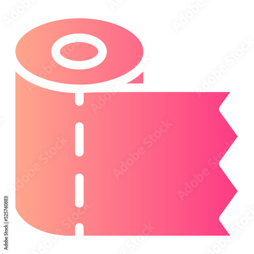 toilet paper gradient icon