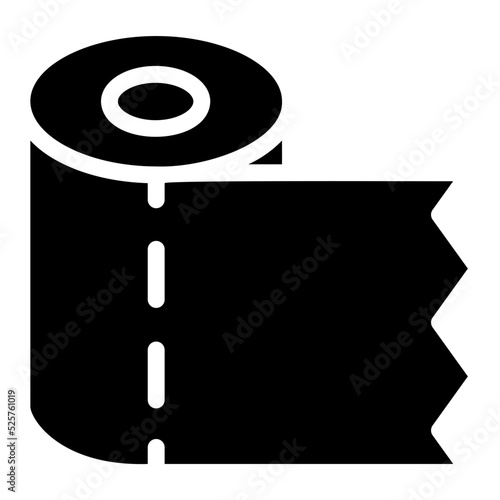 toilet paper glyph icon