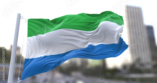 Quadro su tela 3d illustration flag of Sierra Leone