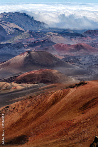 Look into Haleakala Volcano Maui Hawaii