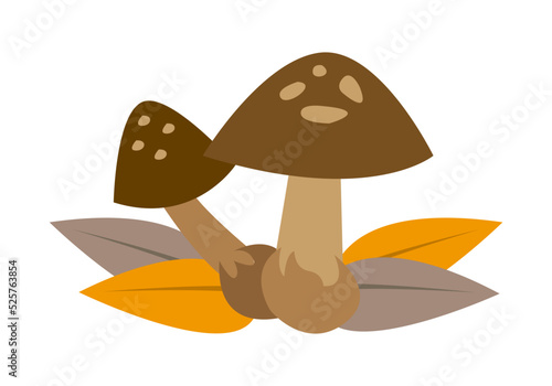 Icono de dos setas marrones de otoño.