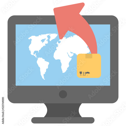 Ecommerce Flat Colored Icon
