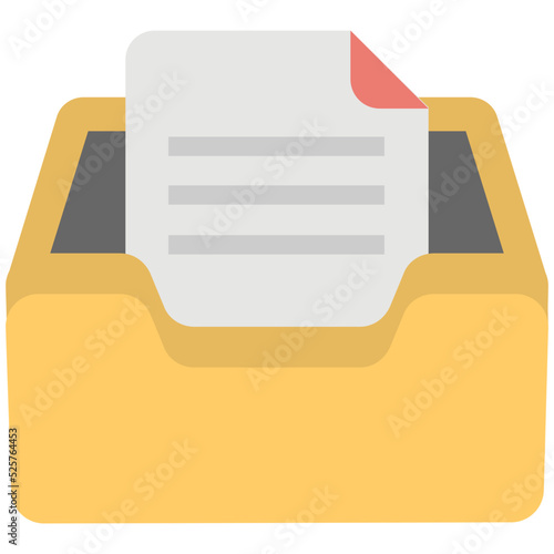 File Storage Flat Colored Icon
