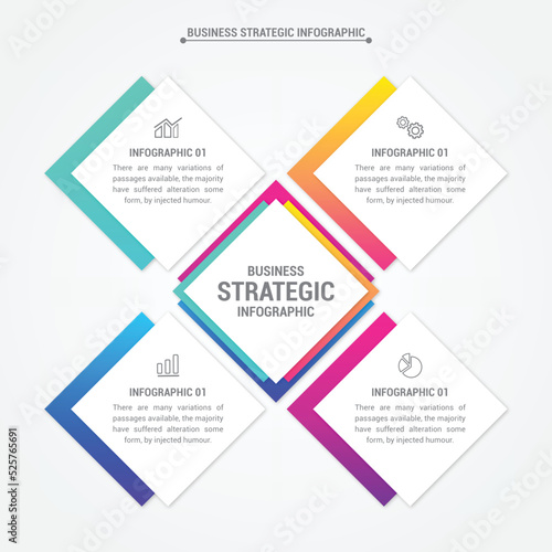 Business Strategic Infographic Design Illustration © Amarise