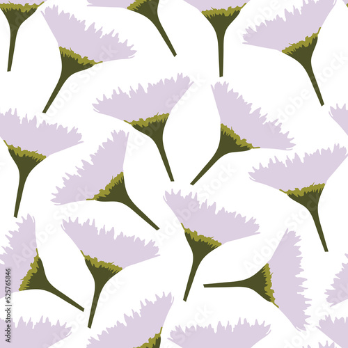 Obraz na płótnie seamless plants pattern background with hand drawn pink flowers , greeting card or fabric w salonie