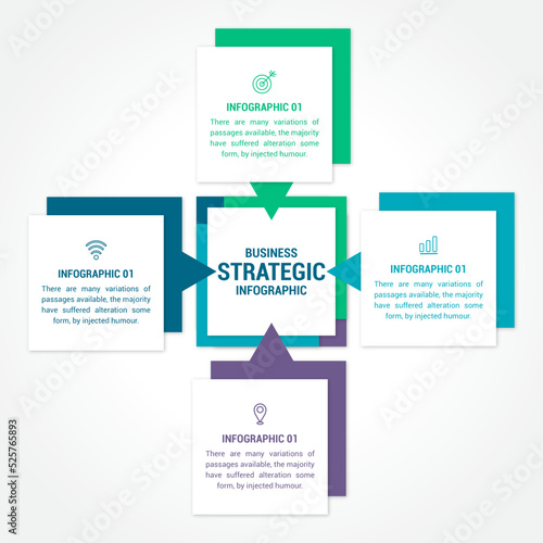 Business Strategic Infographic Design Illustration