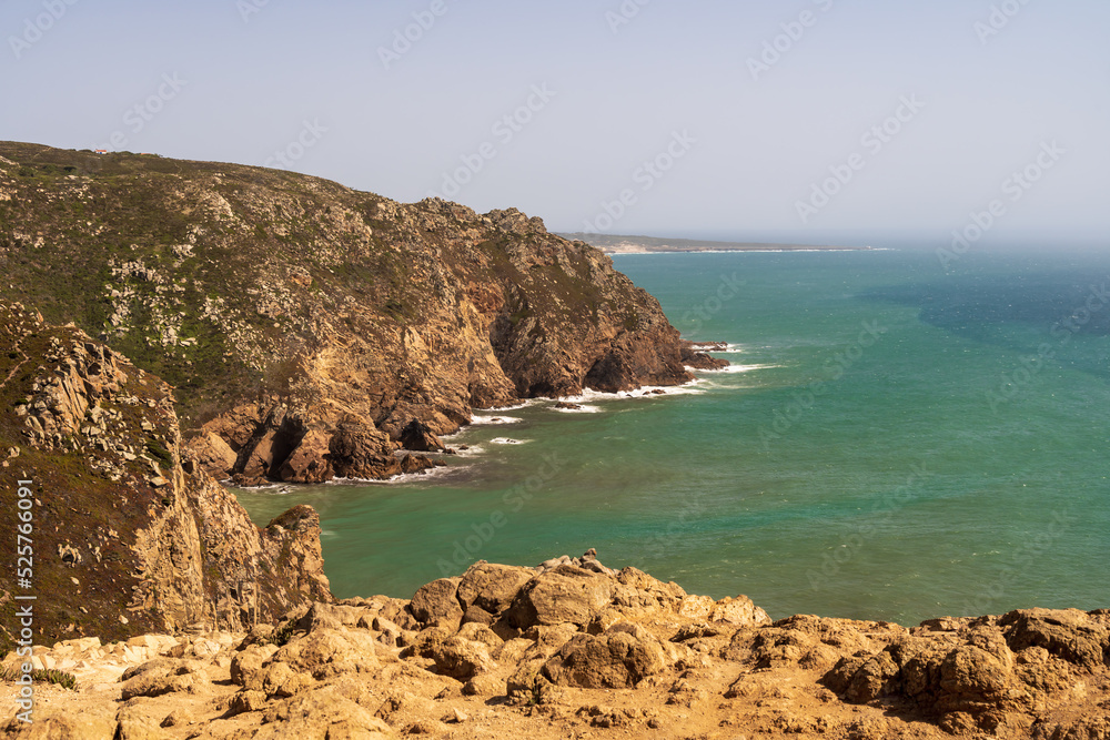Cabo da Roca. View of the rocks and the ocean