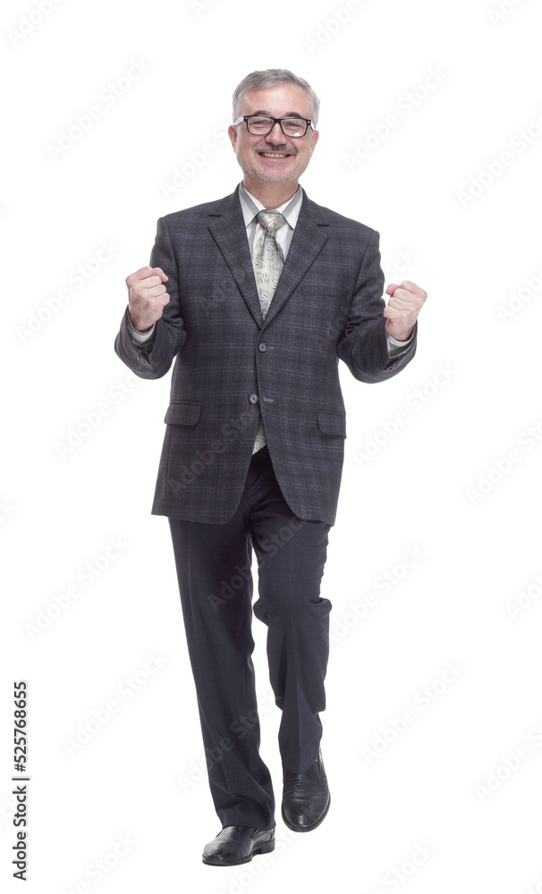 very happy, attractive man . isolated on a white background very happy, attractive man . isolated on a white background