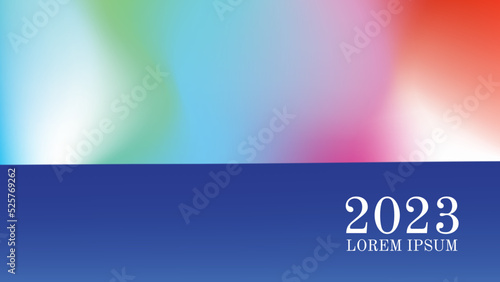 The gradient color bar contrasts with the solid color bar at the bottom, for adding text.