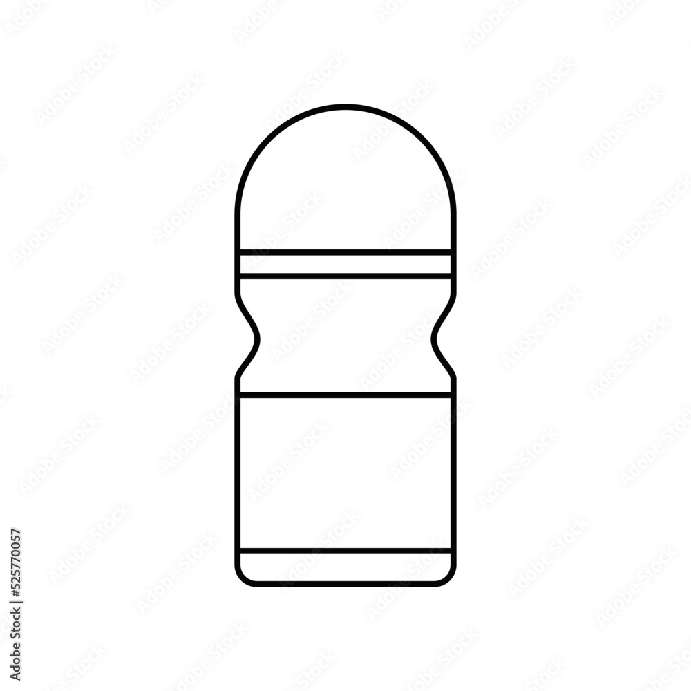 Deodorant roll icon in line style icon, isolated on white background Deodorant roll icon in line style icon, isolated on white background