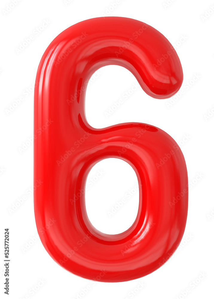 red number 6 red number 6