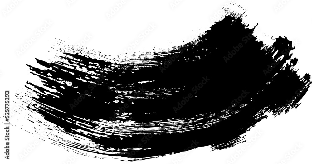 curved brush stroke vector illustration. Grunge Paint stripe Vector brush Stroke - Hand Drawn Grunge Brush strokes, Grunge Paint stripe Vector brush Stroke - Hand Drawn Grunge Brush strokes