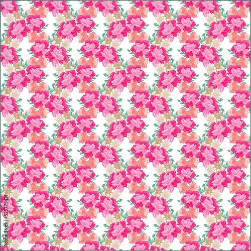 Illustration floral Seamless pattern wallpaper