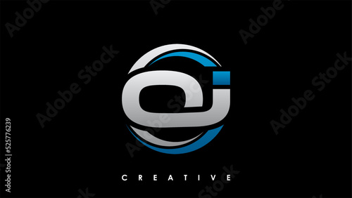 OI Letter Initial Logo Design Template Vector Illustration