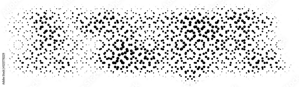 Halftone border. Dotted grunge vector border elements.