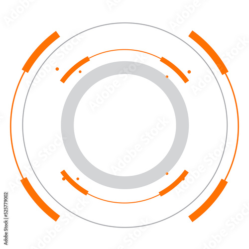 HUD FUI Design element for game and movie decoration, Cyber technology futuristic concept for user interface design