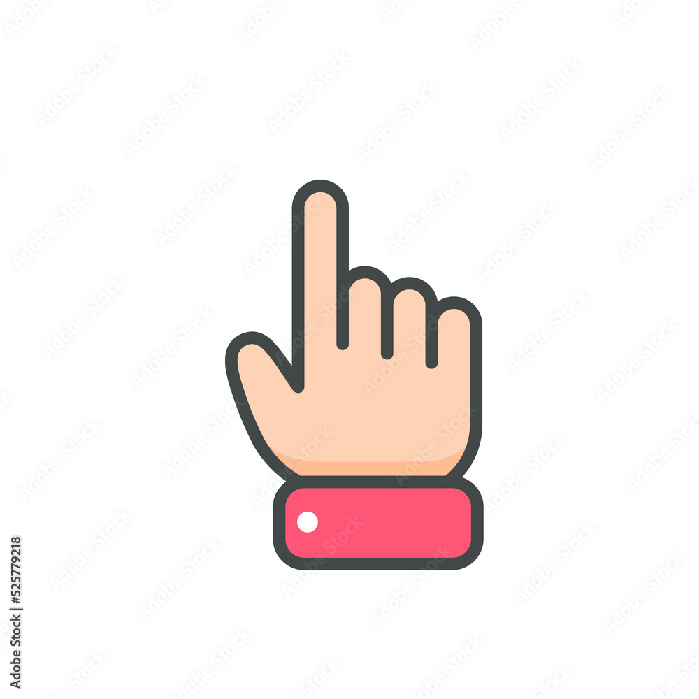 Vector cartoon finger mouse cursor in various gestures for mobile touch screen devices Vector cartoon finger mouse cursor in various gestures for mobile touch screen devices
