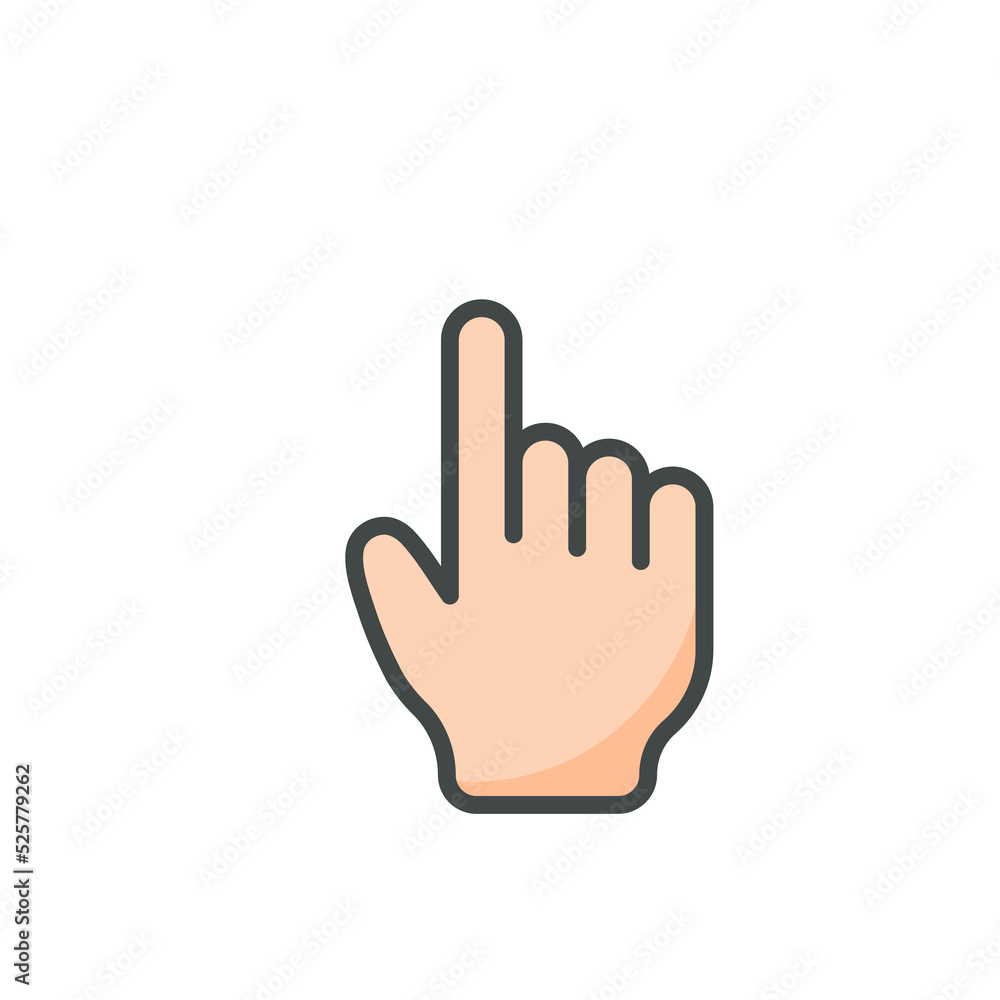 Vector cartoon finger mouse cursor in various gestures for mobile touch screen devices Vector cartoon finger mouse cursor in various gestures for mobile touch screen devices