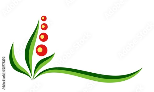 Symbol of a green plant with berries.