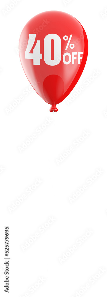 balloon with sale sign 40 percent off balloon with sale sign 40 percent off