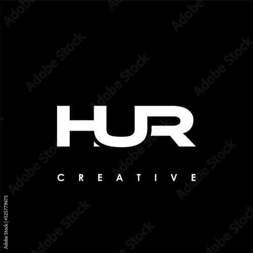 HUR Letter Initial Logo Design Template Vector Illustration