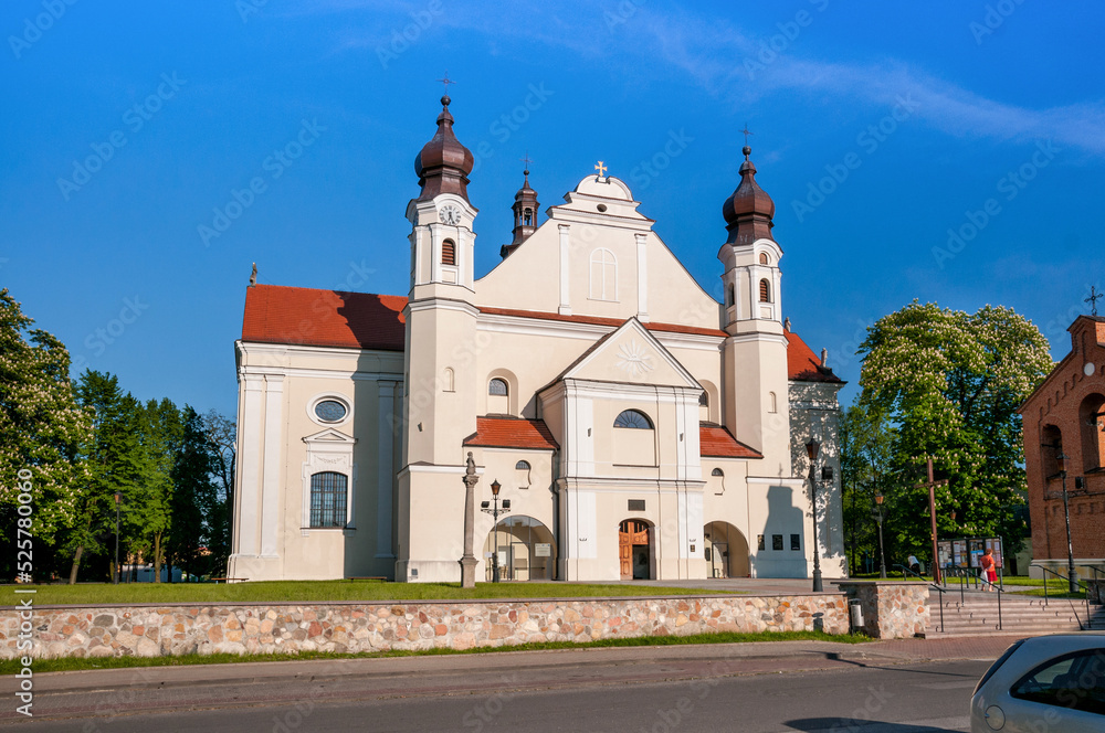 Collegiate Church of the Immaculate Conception of the Blessed Virgin Mary and St. Michael the Archangel. Lask, Lodzkie Voivodeship, Poland