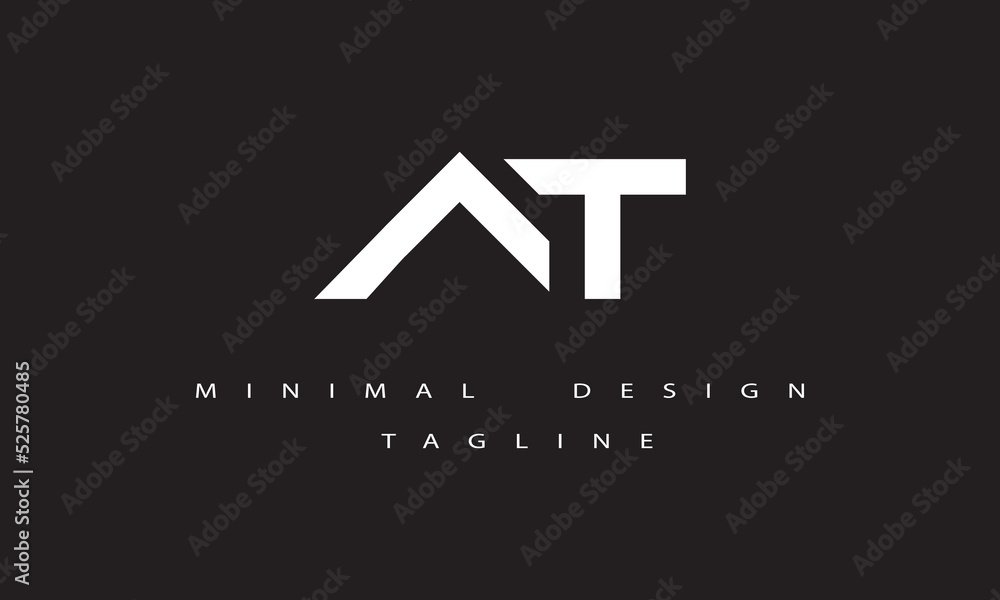 AT or TA Minimal Logo Design AT or TA Minimal Logo Design