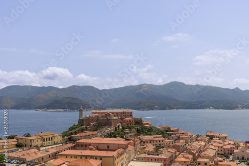 Stella Fortress was built in 1548 on one of the two hills above Portoferraio - a dominant position, Province of Livorno, Island of Elba, Italy