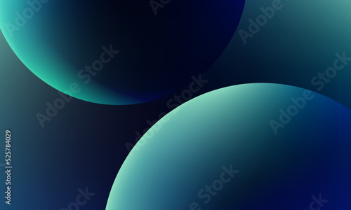 Three dimensional world dark blue circle background