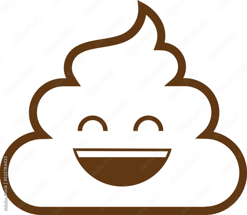 cute poop line art emoticons, icon, symbol cute poop line art emoticons, icon, symbol