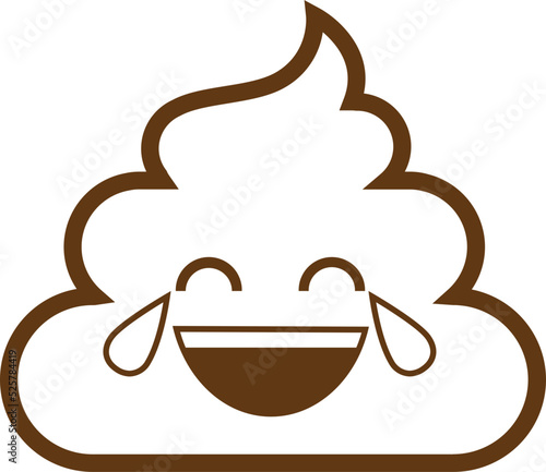 cute poop line art  emoticons, icon, symbol