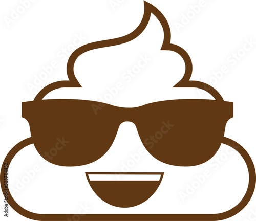 cute poop line art  emoticons, icon, symbol